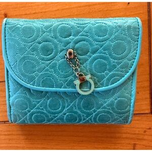 Salvatore Ferragamo Aqua Leather Wallet